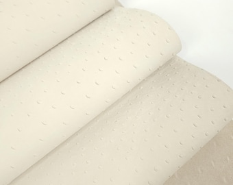 Artic Wolf Ostrich 2024 Embossed Texture Bovine Leather