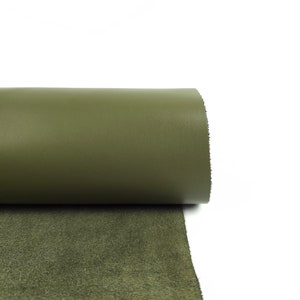 Burnt Olive Havanna Sporty Classy Smooth Nappa Uniform Grain Leather