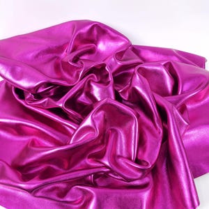 Pink 9082 Laminado Metallic Luxuriöses Kalbsleder