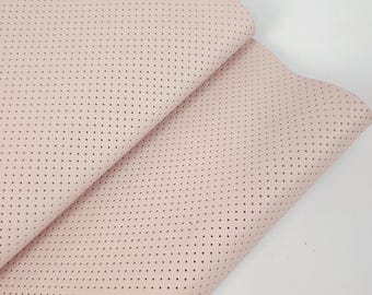 Silber Peony Perforiertes weiches Leder