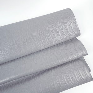 Pelle di vitello grigia con stampa a rilievo effetto serpente, 0 oz, 1904