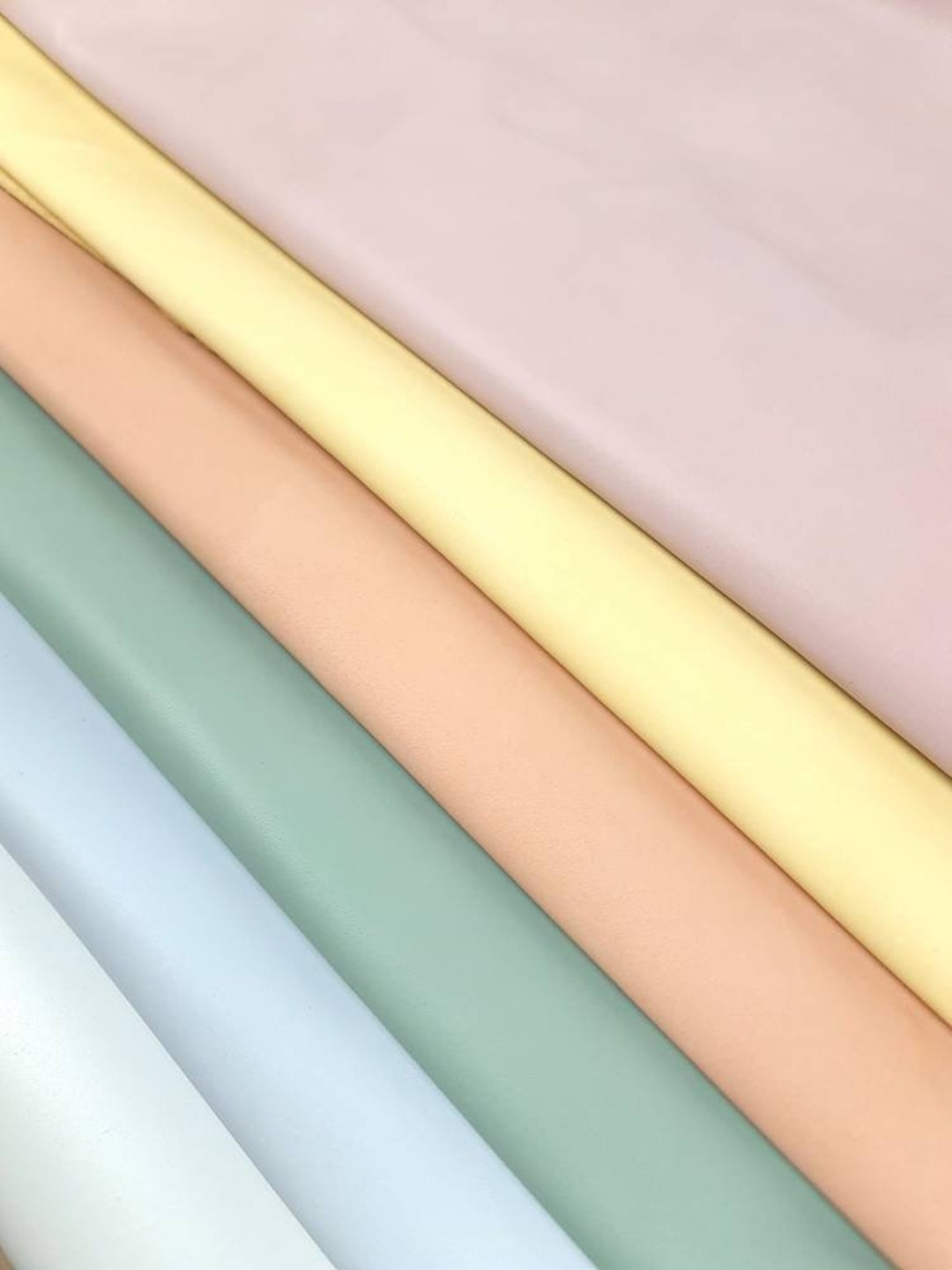 Pastel Colors Premium Soft Pure Lining Leather 5 Colors - Etsy UK