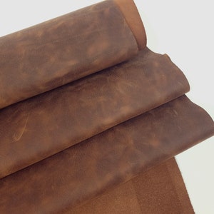 Pelle pull up pieno fiore di bufalo topazio imperiale