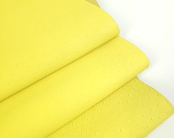 Golden Kiwi Ostrich 2024 Embossed Texture Bovine Leather