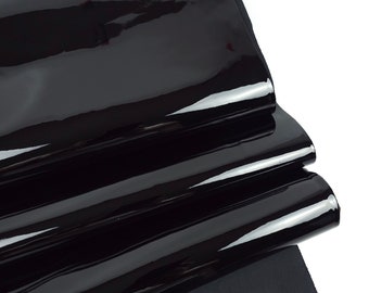 Black Soft Premium Patent Varnished Leather
