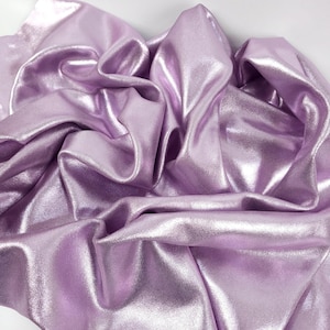 Light Pink Simba Suede Glitter Leather