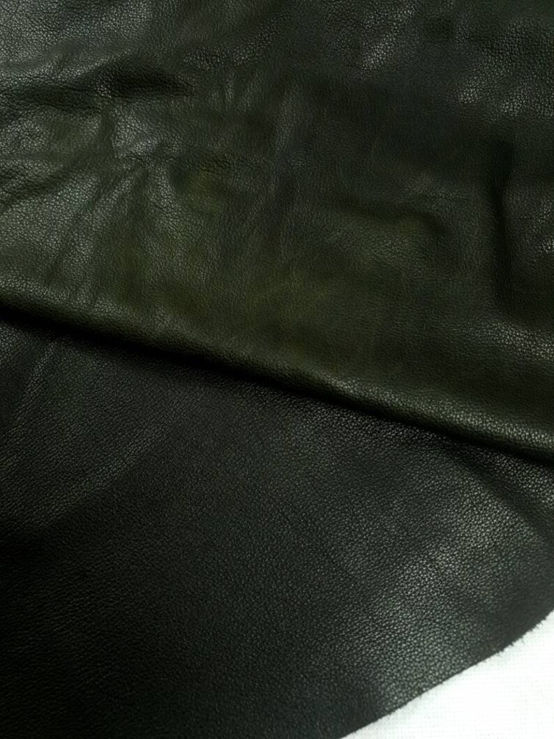 Military Green Roadmaster Full Grain Soft Oil Natural Milled Napa Leather