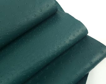 Bayberry Ostrich 2024 Embossed Texture Bovine Leather