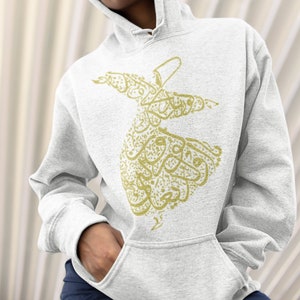 Black hoodie with gold writing sales
