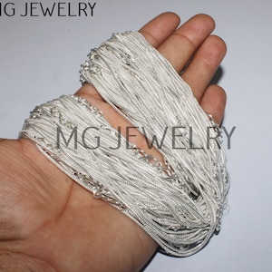 Chains , Chain For Pendant , Simple Chain For Necklace pendant , Light Weight Easy to Wear Chain , 925 Sterling Silver Plated Chains