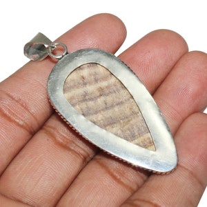 Natural Aragonite Pendant , Aragonite Gemstone Pandant , Healing Pendant , 925 Sterling Silver Plated Jewelry, MG-76(54LOT) image 2