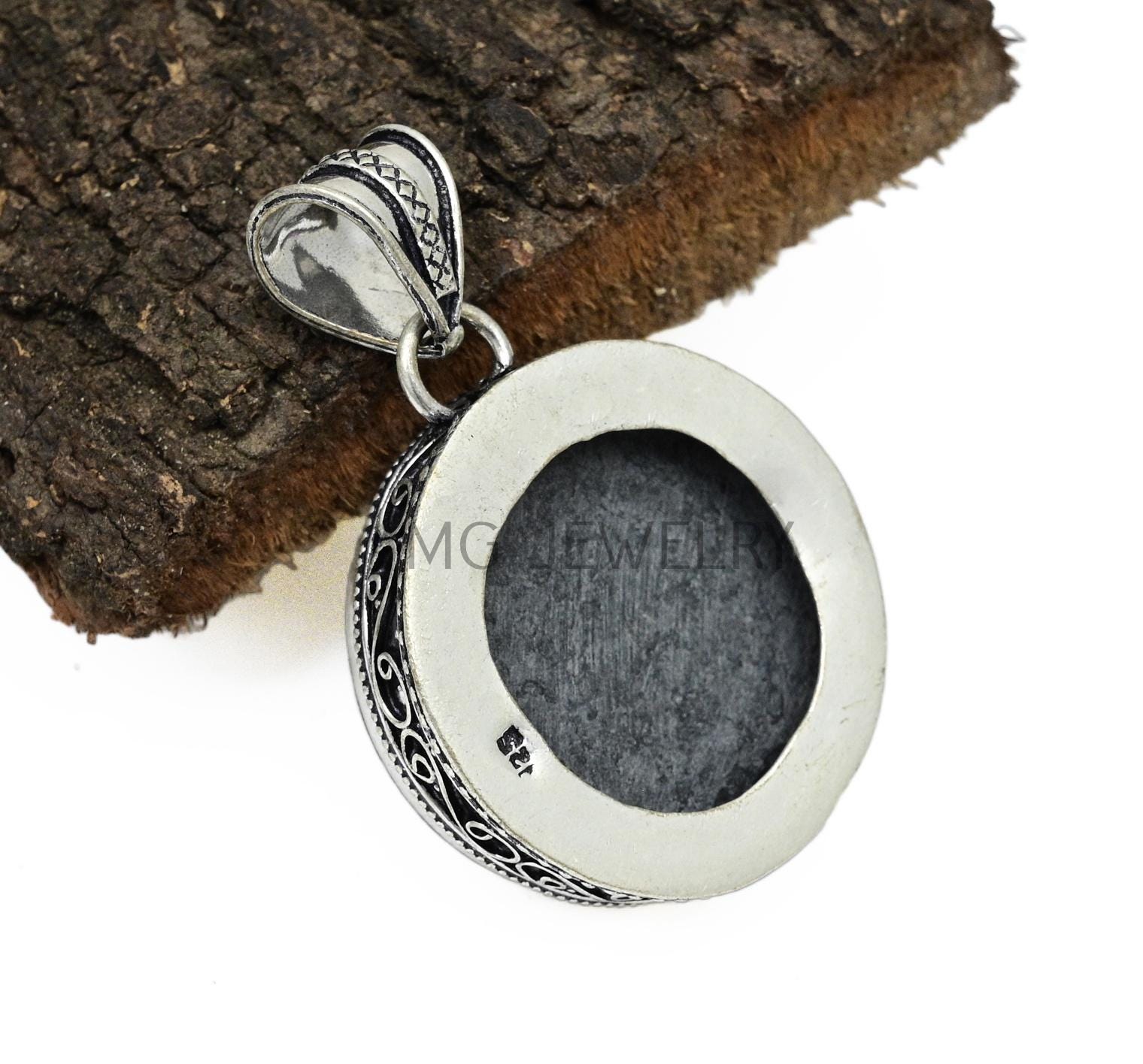 Shall Shell Abalone Shell Pendant, Abalone Shall Gemstone Pendant, Vintage Style ...