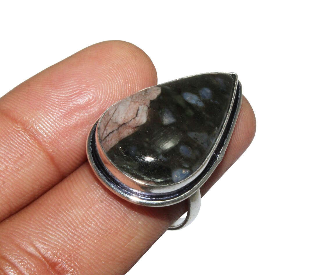 Natural Que Sera Ring Que Sera Gemstone Adjustable Ring Etsy
