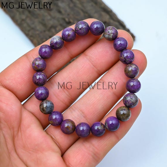 Stichtite Beads Bracelet Stichtite Gemstone Beaded Bracelets