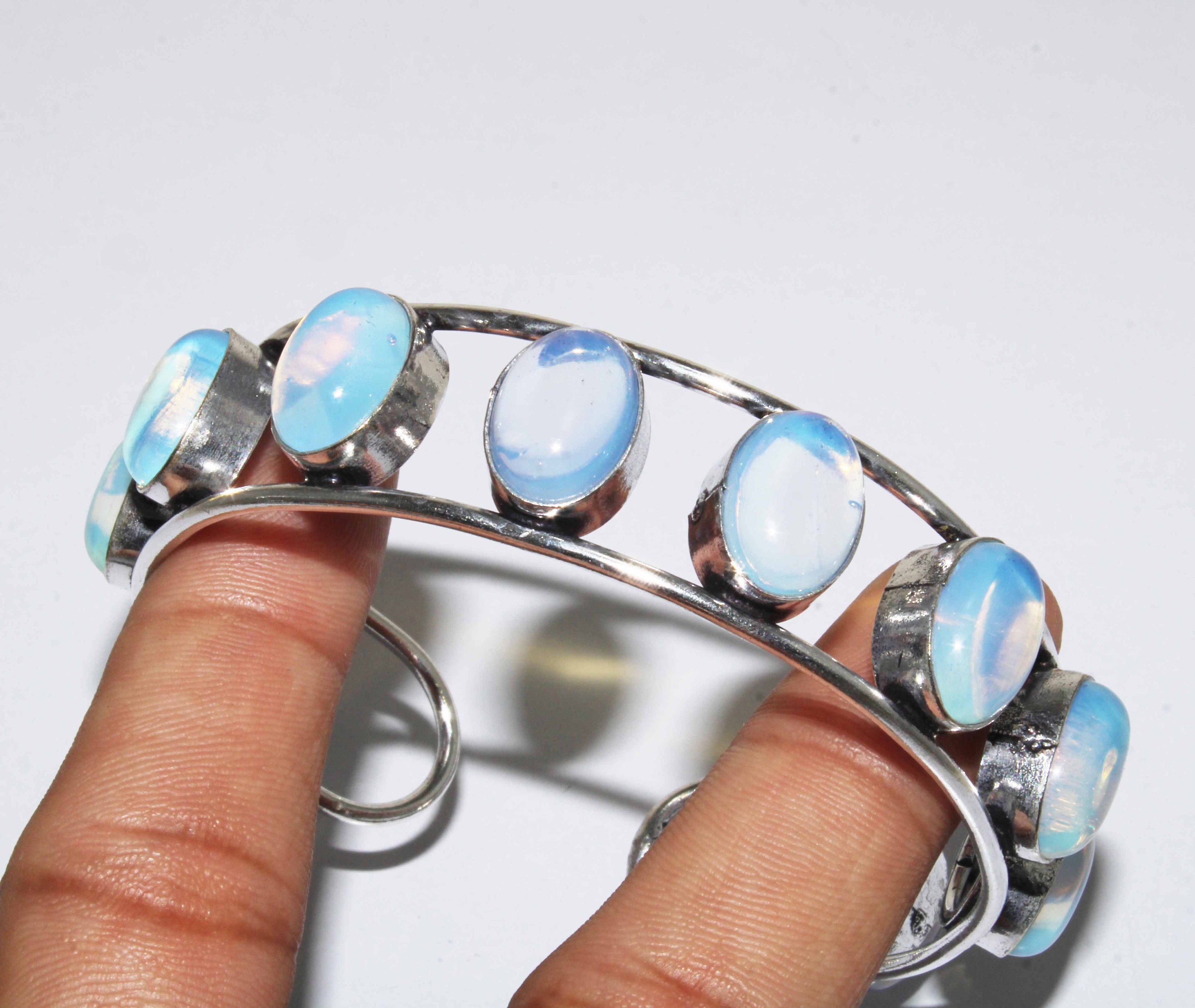Opalite Bangle , Opalite Gemstone Bangle , Designer Cuff