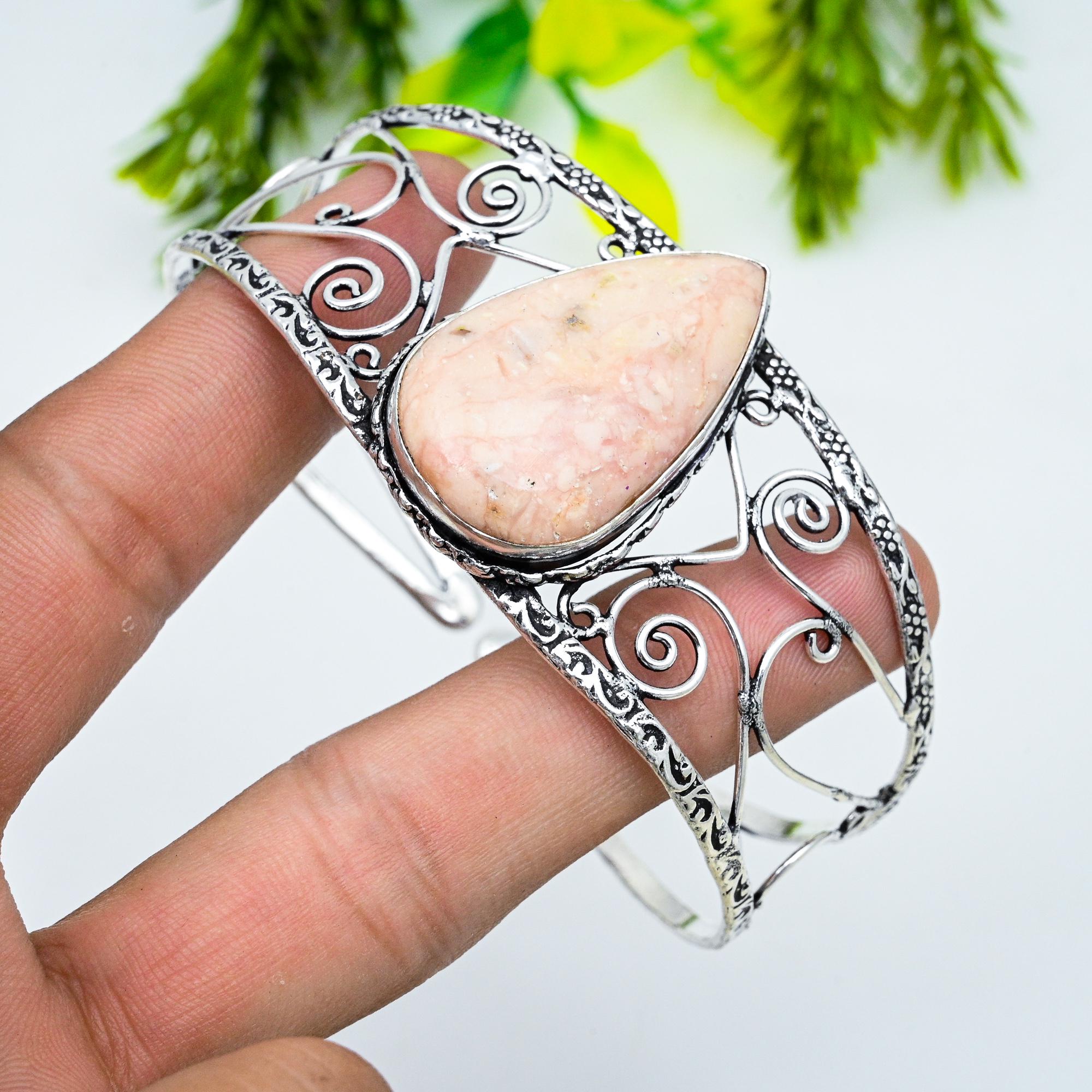 ロードクロサイト、バングル、ロードクロサイト、調節可能なカフ