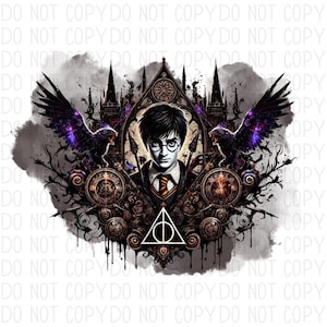 H.Wizard HP-Png Digital Download ONLY.Clipart, Printable. Use for sublimation or DTF Transfers.