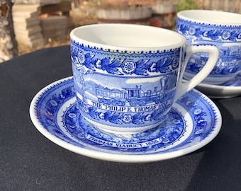 Taza y platillo de ferrocarril B&O: Shenango China Centenary Pattern