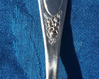 Cuchara de coleccionista única de níquel plateado BONONCOURT, recuerdo personalizado