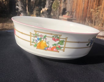 Villeroy & Boch, cuenco para servir Mon Jardin, años 90, apto para lavavajillas