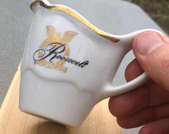 Crema para el Hotel Roosevelt, Shenango China, vajilla vintage para hotel