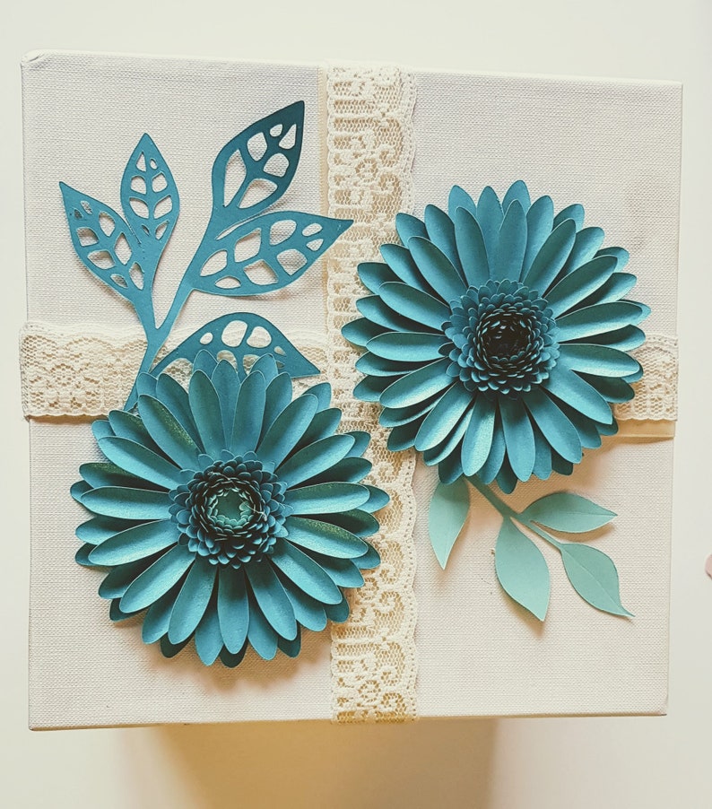 Sale Wedding Favor Decoration 53 Gerbera Svg Digital Download Template Small Paper Flowers Wedding Favor Box Flower Decoration