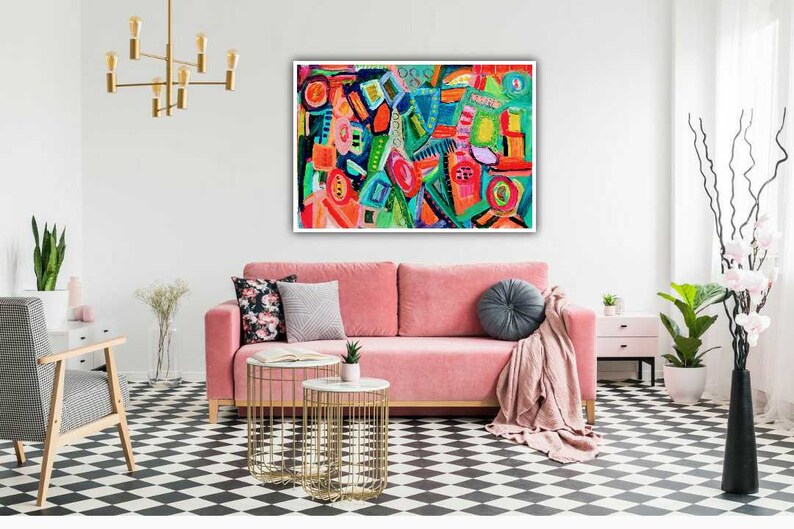 Modern Art Wall Art Downloadable PaintingDigital Prints Etsy