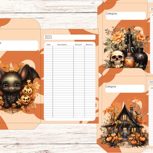 18 Halloween themed Cash Envelopes