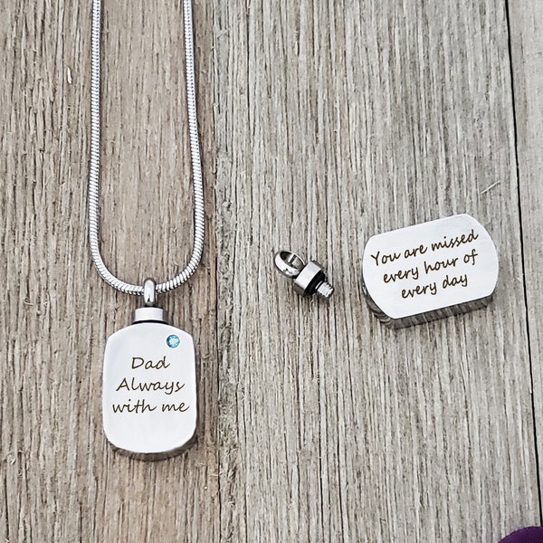 Dog Urn Memorial Tag Etsy