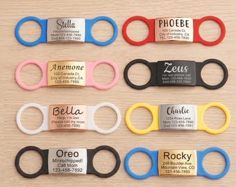 Silent Dog Tag - Dog Tag - Dog Tags for Dogs Personalized - Dog Name Tag - Custom Dog Tag Silent - Silicone Dog Tag Dog Id Tag