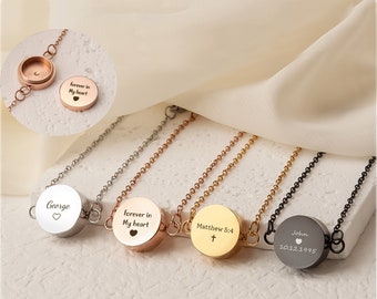 Cremation Bracelet for Women - Ashes keepsake Memorial Locket Engraved - Urn Bracelet for Human Ashes - Lock of Ashes Cremation Jewelry