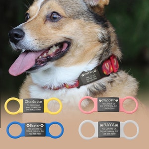 Silent Dog Tag - Dog Tag - Dog Tags for Dogs Personalized - Dog Name Tag - Custom Dog Tag Silent - Silicone Dog Tag Dog Id Tag