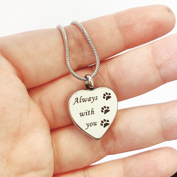 Personalised Dog memorial Necklace Loss of pet dog Dog Sympathy gift Loss of Dog Necklace Pet Dog memorial Pet Supplies Urns & Memorials Pet Memorial Jewellery 