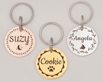 Dog Tag - Dog Tags For Dogs Personalized - Dog Id Tag -  Dog Name Tag for Small or Large Pets - Funny Dog Tag
