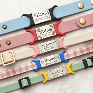 Dog Tags - Silent Pet Name Tag - Dog Tag Personalized for Dogs - Slide On Pet Id Tag - Silent Dog Name Tags - Slide On Dog Tag Silicone