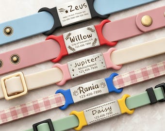 Dog Tags - Silent Pet Name Tag - Dog Tag Personalized for Dogs - Slide On Pet Id Tag - Silent Dog Name Tags - Slide On Dog Tag Silicone