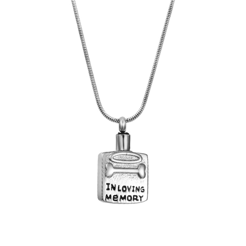 Dog Memorial Necklace loss of Dog Pet Cremation Jewelry Personalized Dog Cremation Jewelry for Ashes Dog Urn necklace Pet Loss
