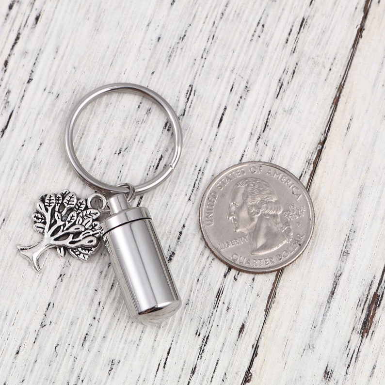 Cremation Keychain for Ashes Personalized Cremation Urn Etsy