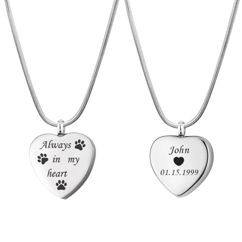 Pet Urn Necklace Pet Memorial Jewelry Pet Cremation Etsy