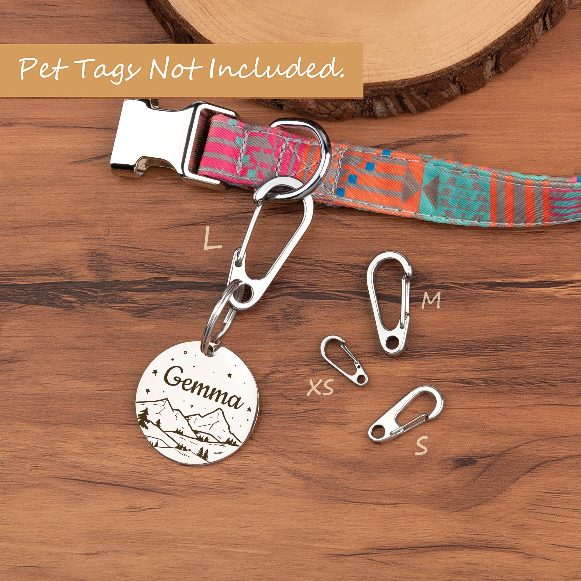 Stainless Steel EDC MINI Carabiner Clip, Keychain, Dog/Cat Collar