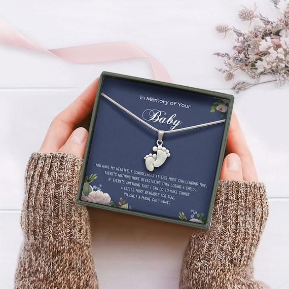 Baby Loss Gift Baby Foot Cremation Necklace Memorial Jewelry in Loving Memory of Your Baby Miscarriage Keepsake Condolence Gift Etsy Canada
