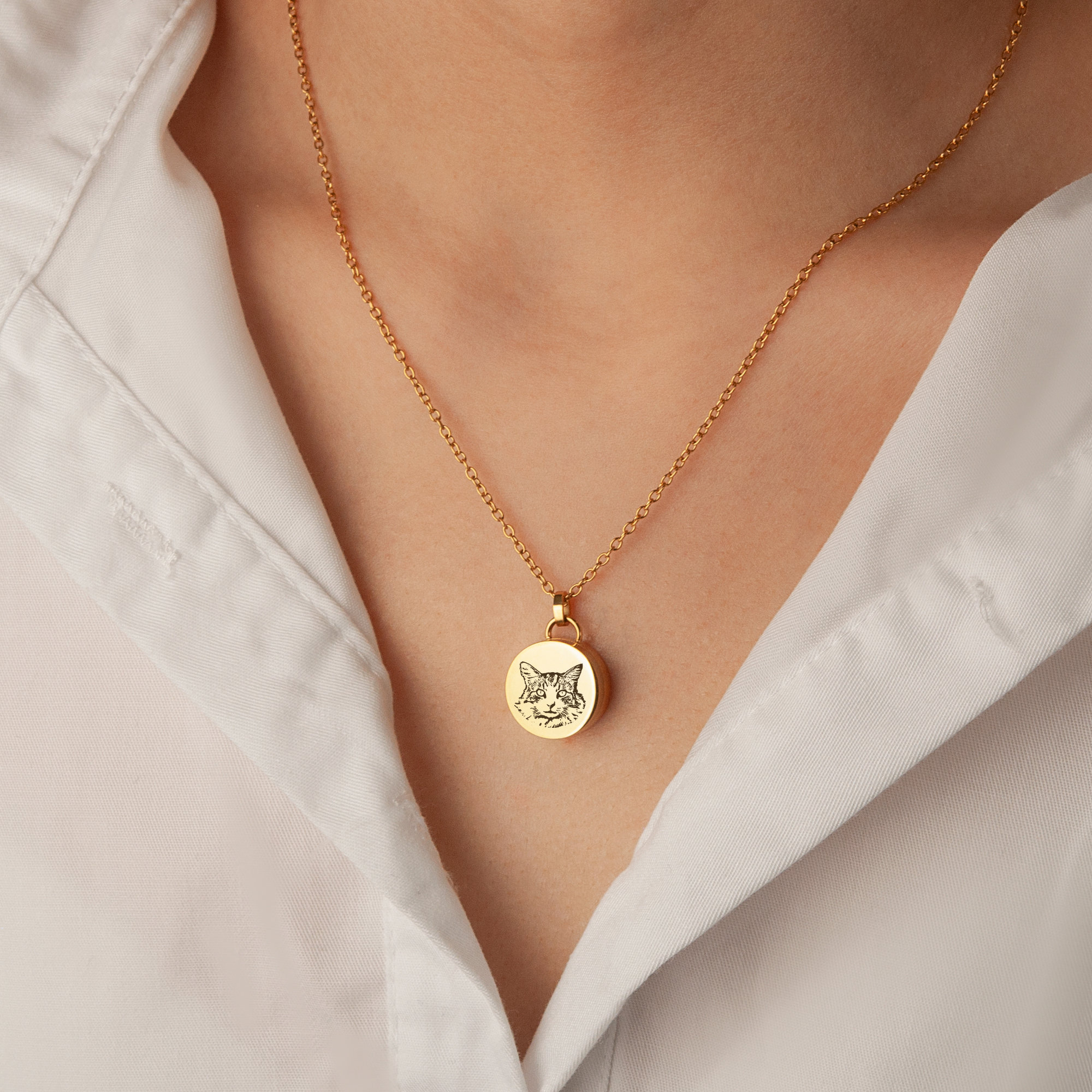 Bijoux Commémoratifs En Fourrure Pour Portrait D'animal De Compagnie - Collier En Poils De Chien - Cadeau De Perte D'animal De Compagnie - Bijoux Commémoratifs En Fourrure De Chat - Collier Urne