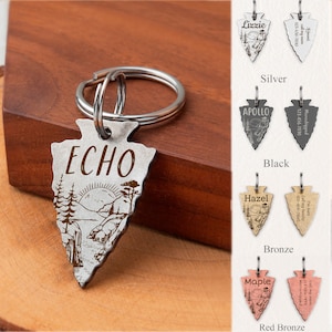 Dog Tag - Dog Tag for Dogs Personalized - Arrowhead Dog Tag  - Dog Collar Tag Dod Id Tag - Custom Dog Tag - Unique Dog Tag
