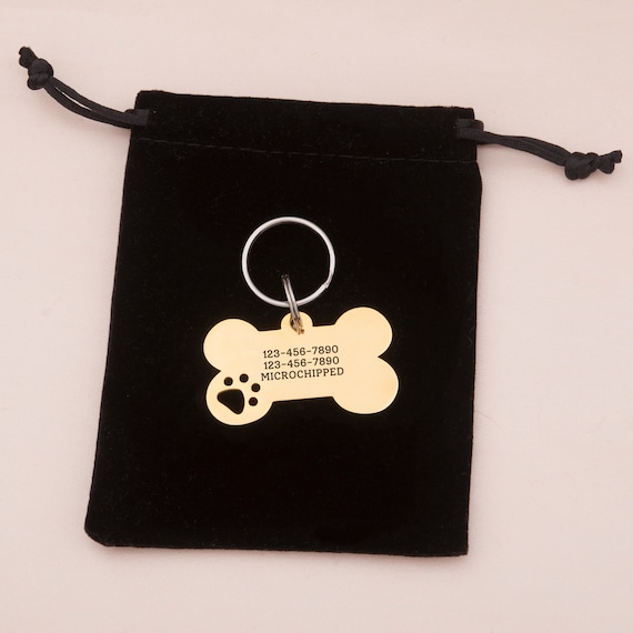 Placa Para Perro Personalizada SPQR - Grabado Nombre Y Teléfono, Aluminio