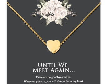 Urn Necklace - Mini Heart Pendant for Human Pet Ashes, Cremation Urn Jewelry Necklace for Loss of Mother, Ashes Keepsake for Loss of Father