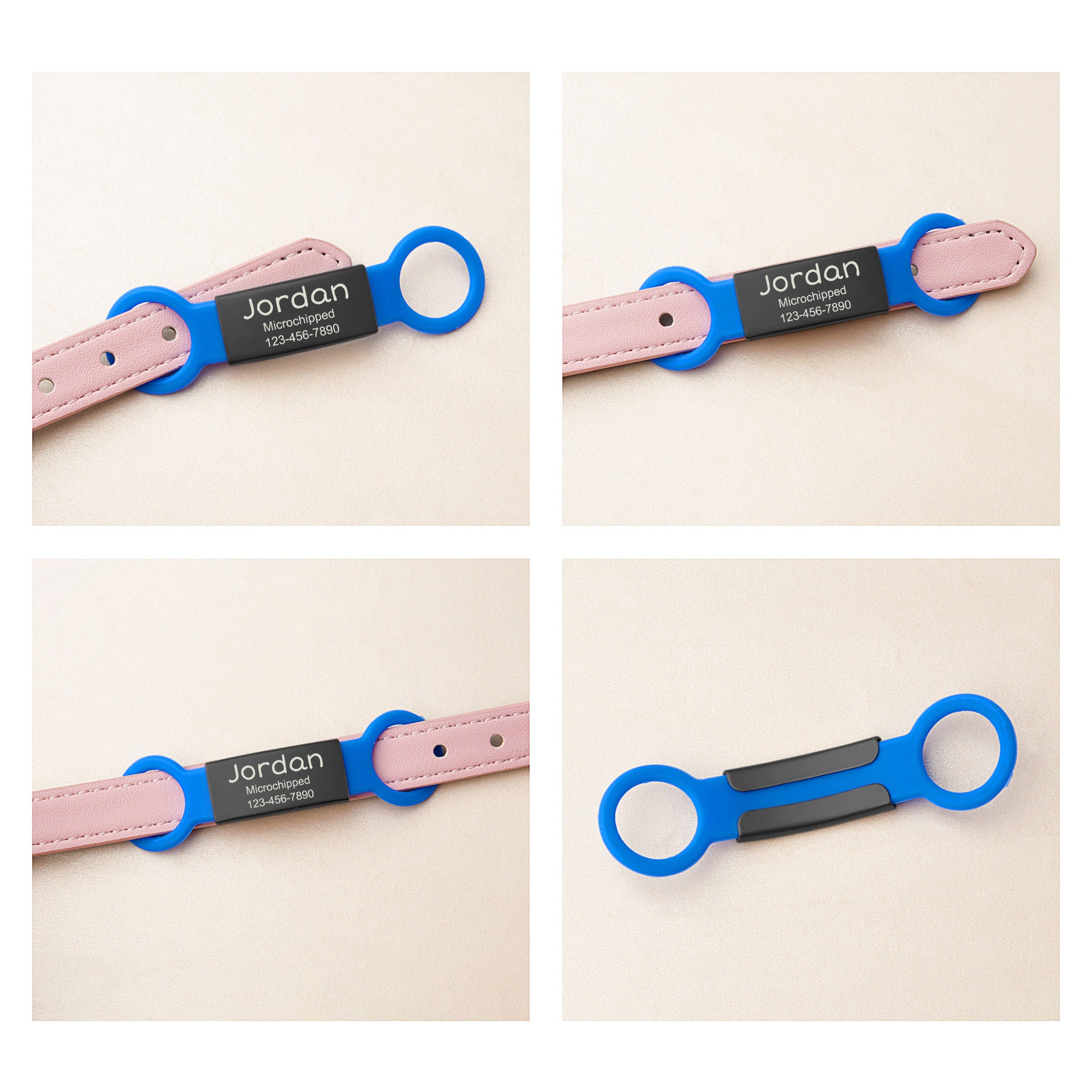 Custom Durable Slide Pet ID Tag🐶🐱,Personalized Name Silicone Dog Tag, Gift for Dog Owner