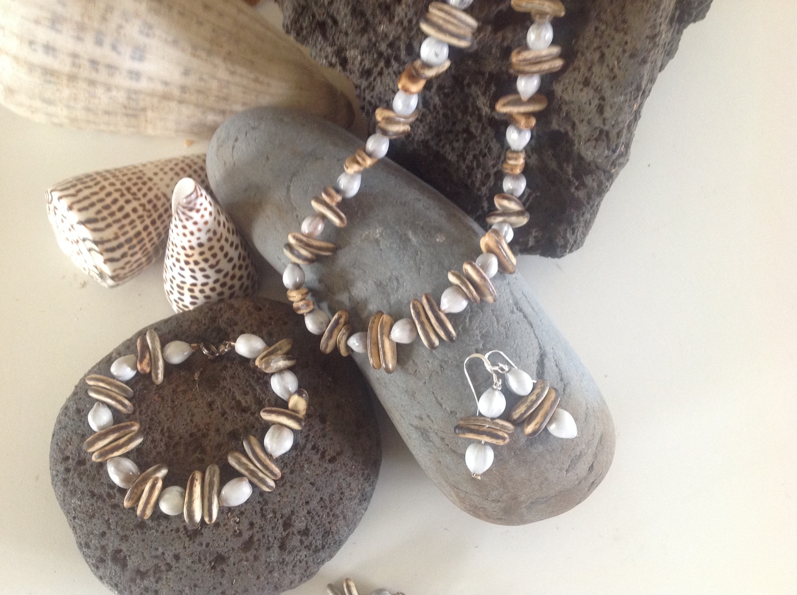 Hawaiian natural seed jewelry Etsy