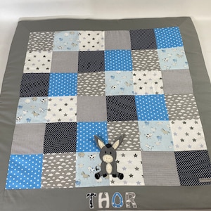 Baby blanket / playmat *Patchwork donkey* KRD3073