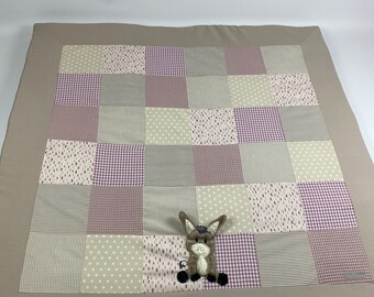 Babydecke/ Krabbeldecke *Patchwork Esel * NEU1994