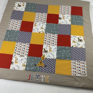 Baby blanket/playmat *Patchwork Giraffe * KRD3022